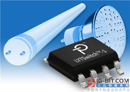PI 推出LYTSwitch-1 LED驱动器IC，可降低22 W以内灯泡、灯管和镇流器设计的复杂度