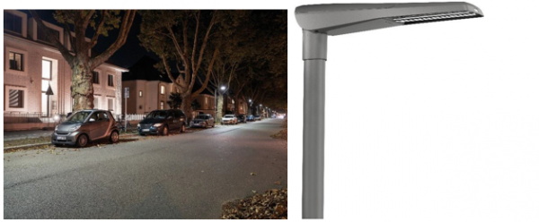 Streetlight 11 可通过选装集成摄像头和数据传输模块发现可用的停车位，并将信息发送给驾驶者。图：欧司朗