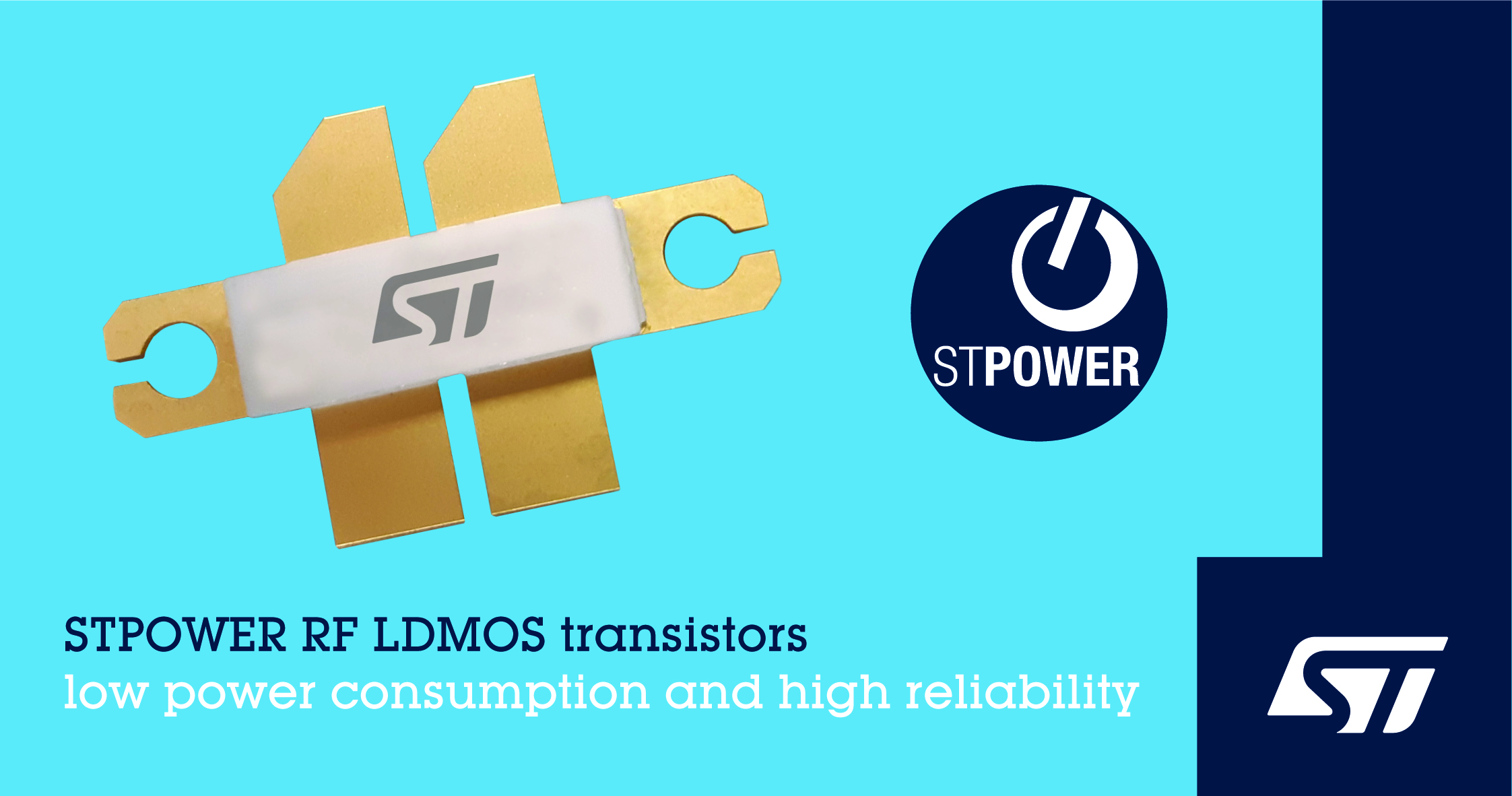 意法半导体推出新的射频LDMOS功率晶体管