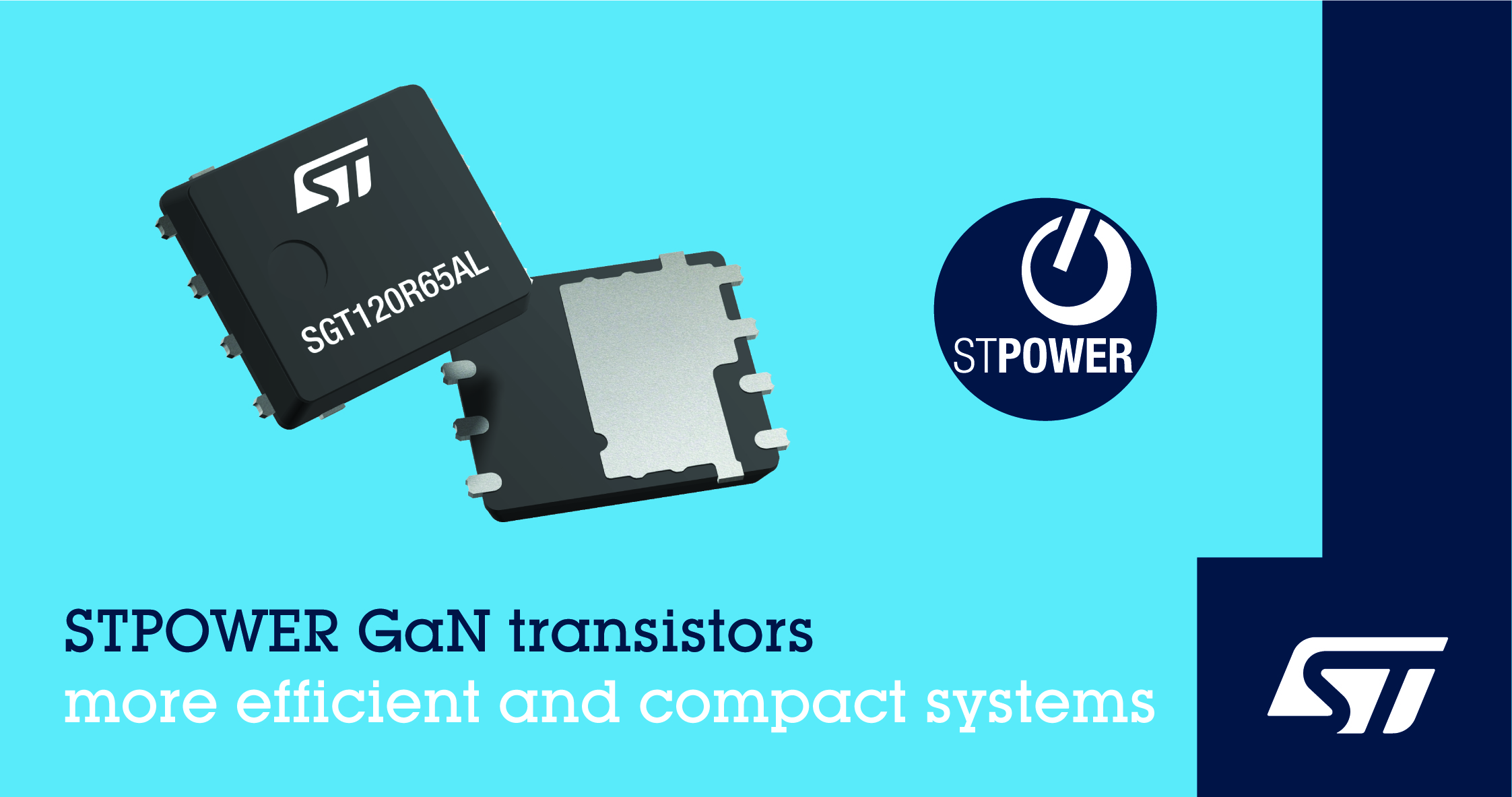 意法半導體氮化鎵功率半導體PowerGaN系列首發，讓電源能效更高、體積更纖薄