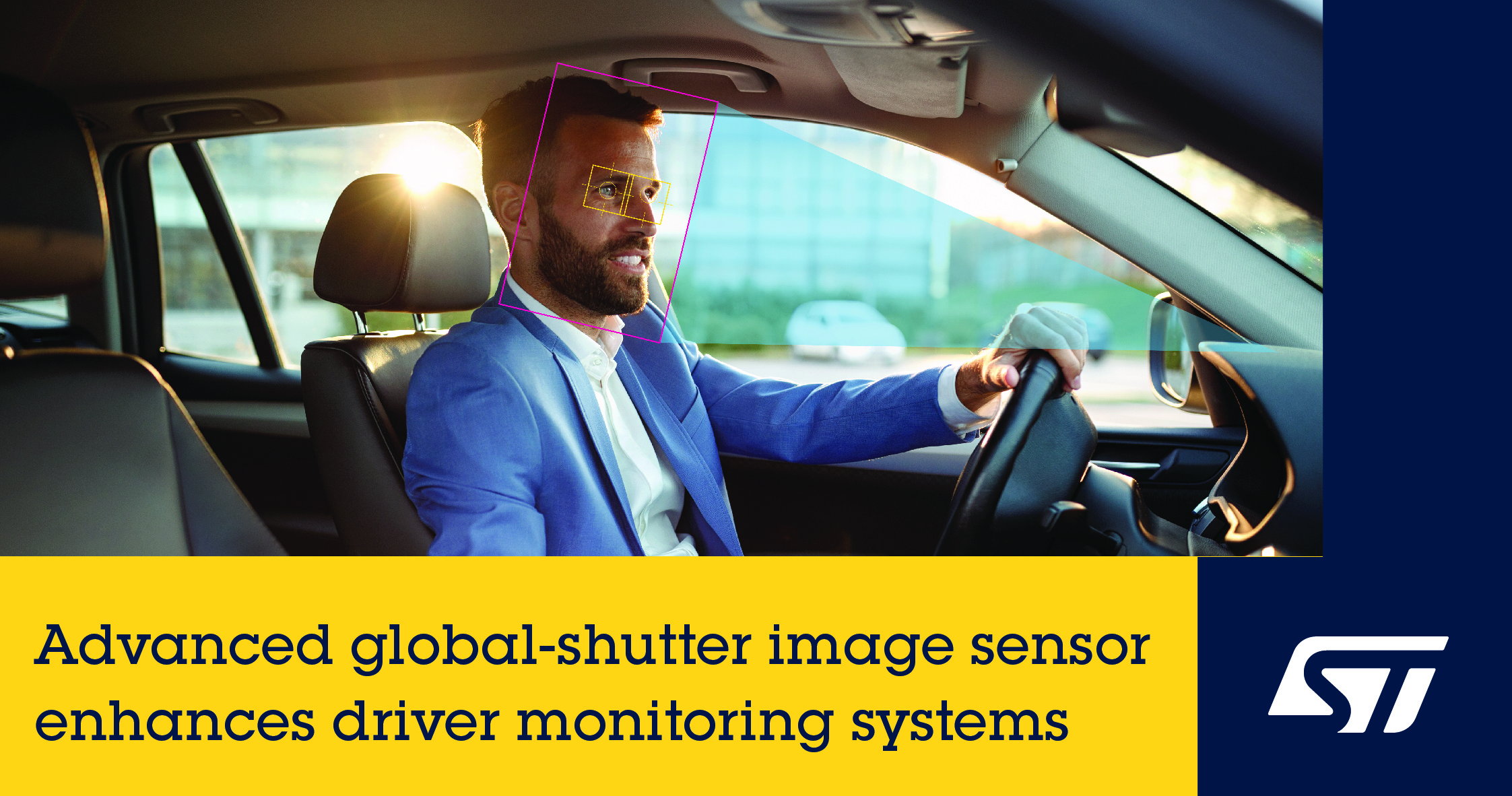 意法半導體推出新全局快門圖像傳感器，讓駕駛員監控安全系統經濟又可靠