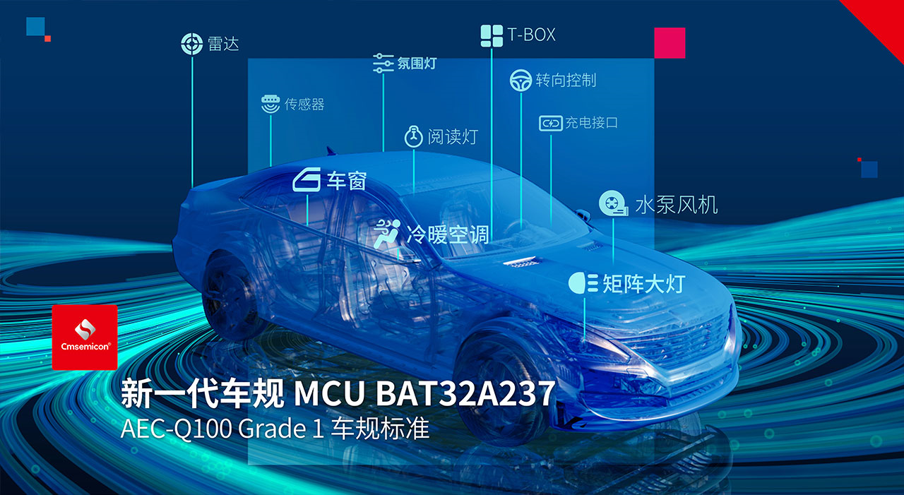 中微半导符合AEC-Q100标准新一代车规BAT32A2系列 助推汽车智能应用