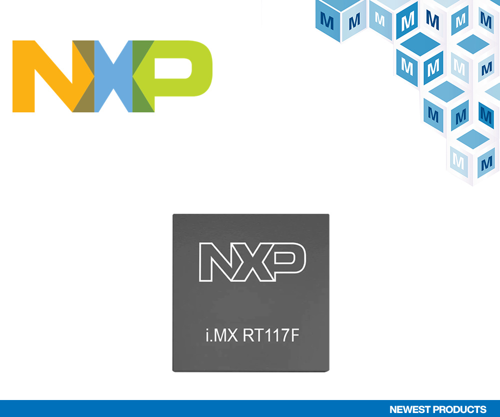 贸泽电子开售用于3D人脸识别的 NXP i.MX RT117F EdgeReady跨界处理器