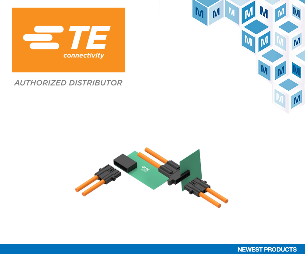 贸泽开售能为工厂自动化和机器人提供高电流容量的  TE Connectivity Dynamic D8000可插拔连接器         