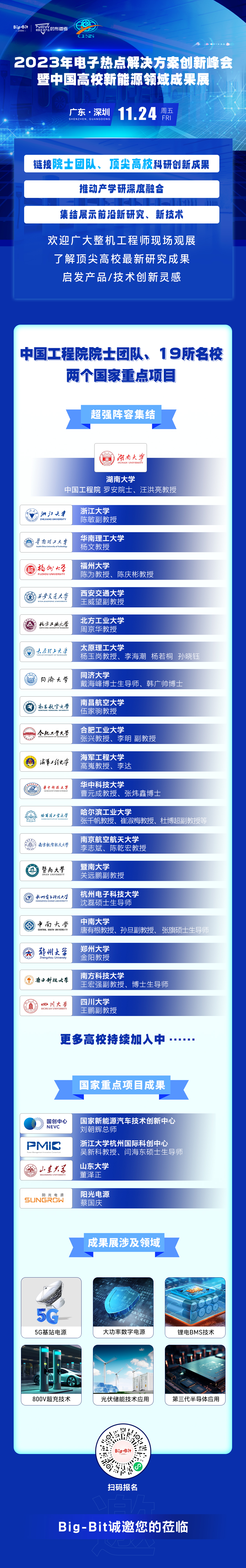 中国高校新能源领域成果展校企名单